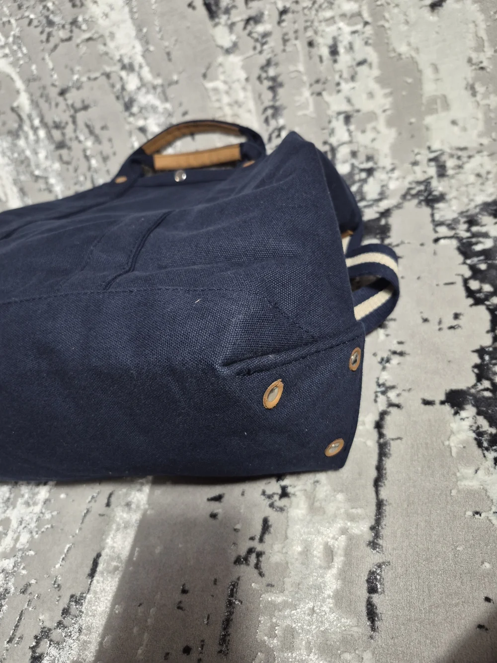 Warner Bros. Studio Discovery canvas utility bag blue RARE💥 Official Duffle Bag